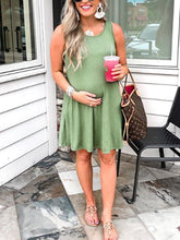 Load image into Gallery viewer, Pure Cotton Sleeveless Breathable Sweat Maternity Dress
