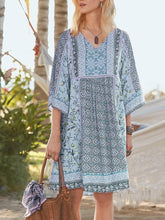 Load image into Gallery viewer, Women's Casual Loose Embroidered Printed  Dress
