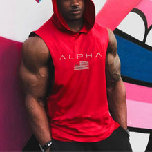 Load image into Gallery viewer, Sports Hooded Vest Men's Tops
