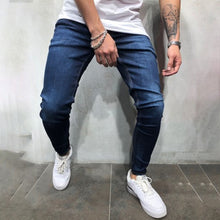 Load image into Gallery viewer, Men's Solid Color Casual Hip Hop Washed Denim Trousers
