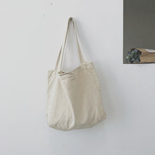 Load image into Gallery viewer, Lazy Wind Shoulder Literary Canvas Bag
