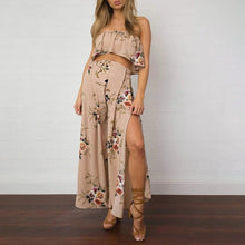 Load image into Gallery viewer, Maternity Wrapped Wide-Leg Jumpsuit
