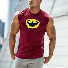 Load image into Gallery viewer, Muscle Batman Fitness Tight Men's Tops
