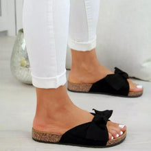 Load image into Gallery viewer, Flat-top Open-toe Plus Size Slippers
