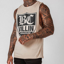 Load image into Gallery viewer, Men's Fashion Letter Printed Cotton Fitness Vest
