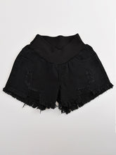 Load image into Gallery viewer, Maternity Fashion Thin Shredded Denim Shorts
