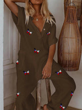 Load image into Gallery viewer, Women's Fashion Butterfly Print Casual Jumpsuit
