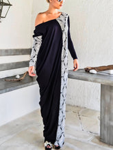 Load image into Gallery viewer, Women's Casual Loose Solid Color Off-shoulder Dress
