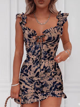 Load image into Gallery viewer, Women's Fashion Sweet Printed Fungus Lace Dress

