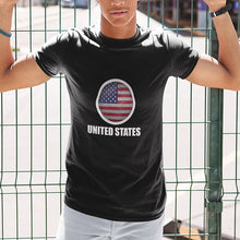 Load image into Gallery viewer, Men's Casual American Flag Independence Day Print T-shirt  
