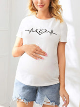Load image into Gallery viewer, Maternity Casual and Comfortable Printed Short-sleeved T-shirt
