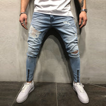 Load image into Gallery viewer, Men's Casual Slim Zipper Jeans
