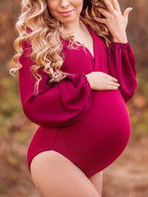 Load image into Gallery viewer, Maternity Elegant Solid Color Photo Clothing Bodysuit
