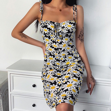 Load image into Gallery viewer, Women's Sexy Daisy Floral Mini Bodycon Dress
