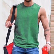Load image into Gallery viewer, Round Neck Cotton Sweat-Absorbent Men's Tops
