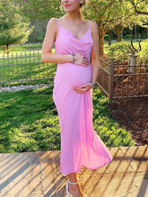 Load image into Gallery viewer, Maternity Casual Sexy Slim Solid Color Suspender Dress
