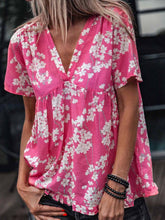 Load image into Gallery viewer, V-neck Print Casual Top Women
