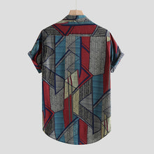 Load image into Gallery viewer, Colorful Striped Geometric Casual Shirt
