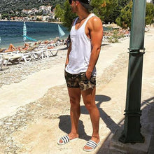 Load image into Gallery viewer, Solid Color Beach Vacation Fitness Casual Fashion Vest Men
