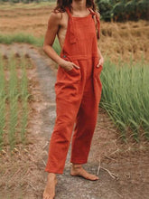 Load image into Gallery viewer, Women's Fashion Trend Pocket Solid Color Jumpsuit
