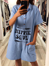 Load image into Gallery viewer, Women's Casual Short Sleeve Cotton-Blend Jumpsuits
