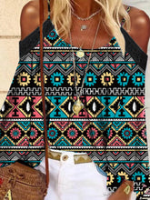 Load image into Gallery viewer, Casual Printed Bohemian Strapless Women's Tops
