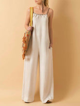 Load image into Gallery viewer, Women's Fashion Strappy Solid Color Loose Jumpsuit
