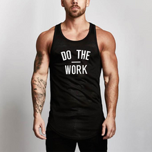 Load image into Gallery viewer, Men's Letter Printed Mesh Round Hem Sports Vest
