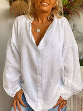 Load image into Gallery viewer, V-neck Print Holiday Women's Shirt

