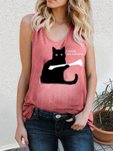 Load image into Gallery viewer, Cat Print Sleeveless Sweat-Absorbent Maternity Tops
