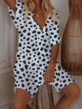 Load image into Gallery viewer, Wave Pattern Loose Cotton Linen Women's Jumpsuits
