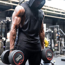 Load image into Gallery viewer, Men's Cotton Loose Sports Hooded Vest
