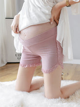 Load image into Gallery viewer, Thin Low Waist Lace  Maternity Leggings
