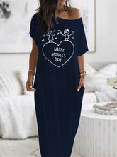 Load image into Gallery viewer, Women's Cartoon Printed Short-Sleeved Long Pocket Dress
