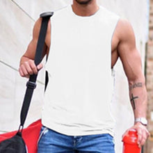 Load image into Gallery viewer, Round Neck Cotton Sweat-Absorbent Men's Tops
