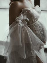 Load image into Gallery viewer, Maternity Elegant Soft Yarn Tube Top Photo Dress
