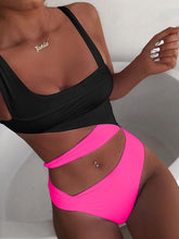Load image into Gallery viewer, Women's Sexy Colorblock Cutout One Piece Swimsuit
