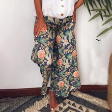 Load image into Gallery viewer, Printed Casual Wide Leg Maternity Bottom
