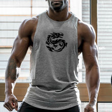 Load image into Gallery viewer, Sleeveless Sports Round Neck Sweat Men's Tops
