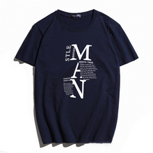 Load image into Gallery viewer, Letters Printed Loose Mens T-shirt
