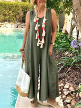Load image into Gallery viewer, Women's Casual Loose Comfortable Cotton Linen Jumpsuit
