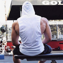Load image into Gallery viewer, Men's Cotton Loose Sports Hooded Vest
