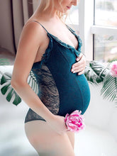 Load image into Gallery viewer, Maternity Wear Elegant Solid Color  Photo Clothing One Piece Set

