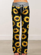 Load image into Gallery viewer, Sunflower Printed Wide Legs Maternity Bottom
