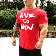 Load image into Gallery viewer, Men's Fashion Letter Printed Sports Short Sleeve T-Shirt
