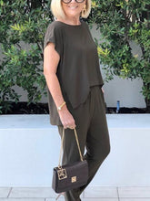 Load image into Gallery viewer, Casual Loose Home Short Sleeve Women's Suits
