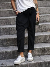 Load image into Gallery viewer, Relaxed Pockets Elastic Waist Maternity Bottom
