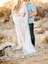 Load image into Gallery viewer, Maternity Sexy Lace Deep V Neck Dress
