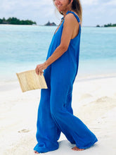 Load image into Gallery viewer, Women's Casual Loose Comfortable Cotton and Linen Jumpsuit
