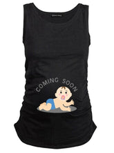 Load image into Gallery viewer, Maternity Cute Baby Print Sleeveless Vest
